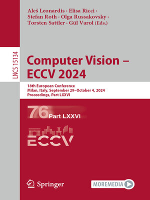 cover image of Computer Vision – ECCV 2024
